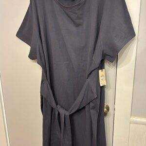 Terra & Sky Slate Gray Midi Dress
